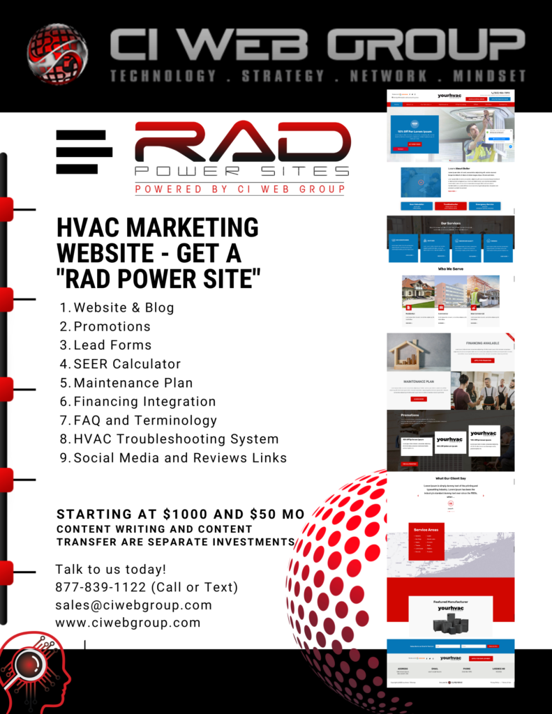 RAD Power Website | CI Web Group | HVAC Websites